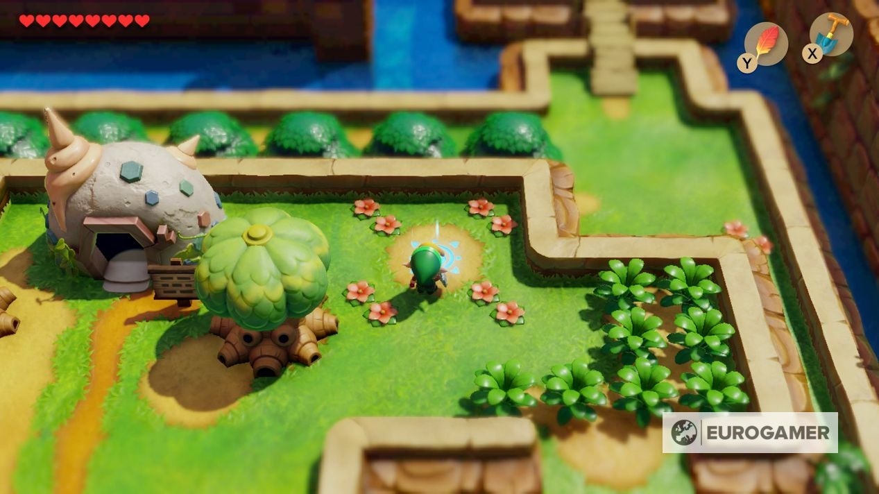 Zelda Link's Awakening Yarna Desert location, where to find Marin to